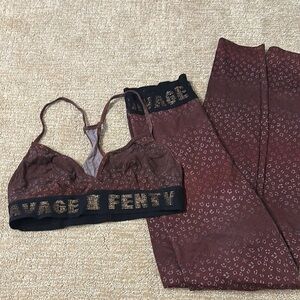 Savage x Fenty bra and legging set